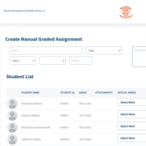 Grading Software screenshot